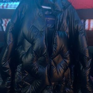 Black Louis Vuitton Puffer Jacket/Coat